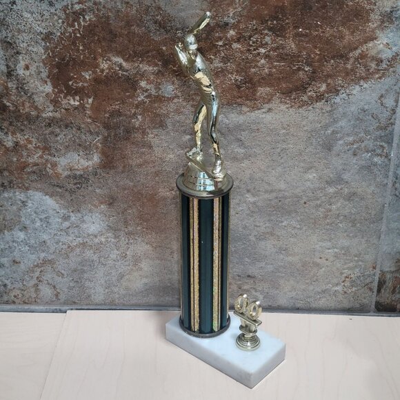 Vintage Baseball Player Sports Award Batting Male Figure - Picture 7 of 10